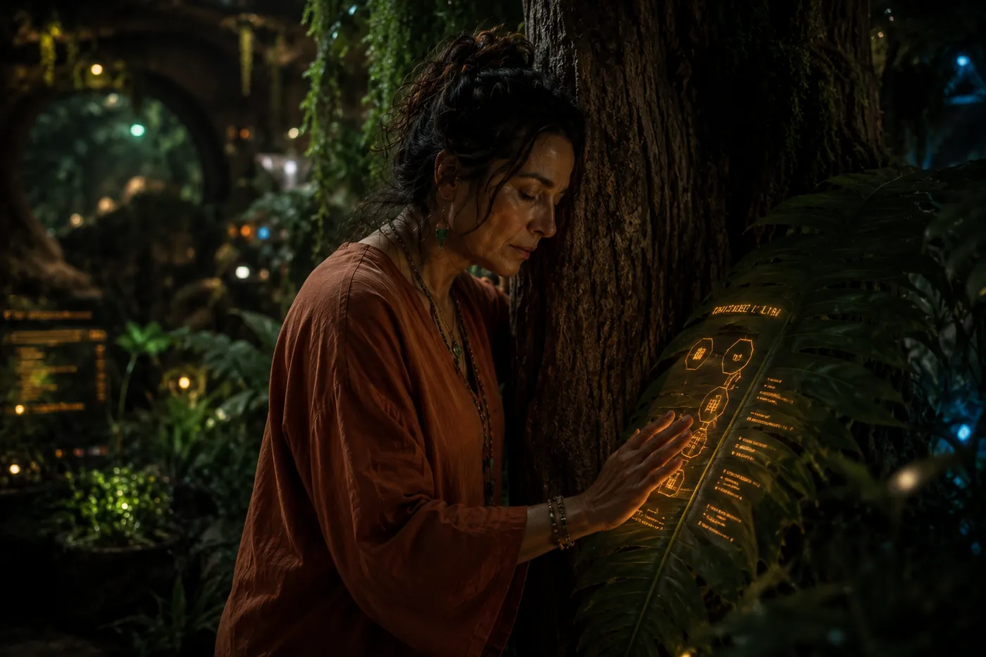 Juana reading the house through touch, not commands